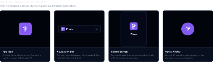 Pholu logo usage examples